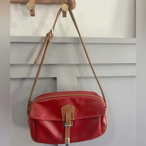 Liz Claiborne Faux Red Leather 90s/y2k Purse